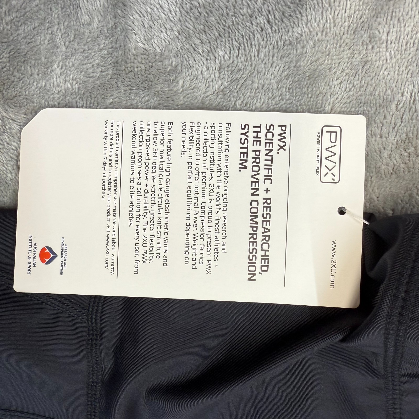 2XU Pre-Natal Sport Compression 3/4 tights womens XS black/Silver WA3596B NWT