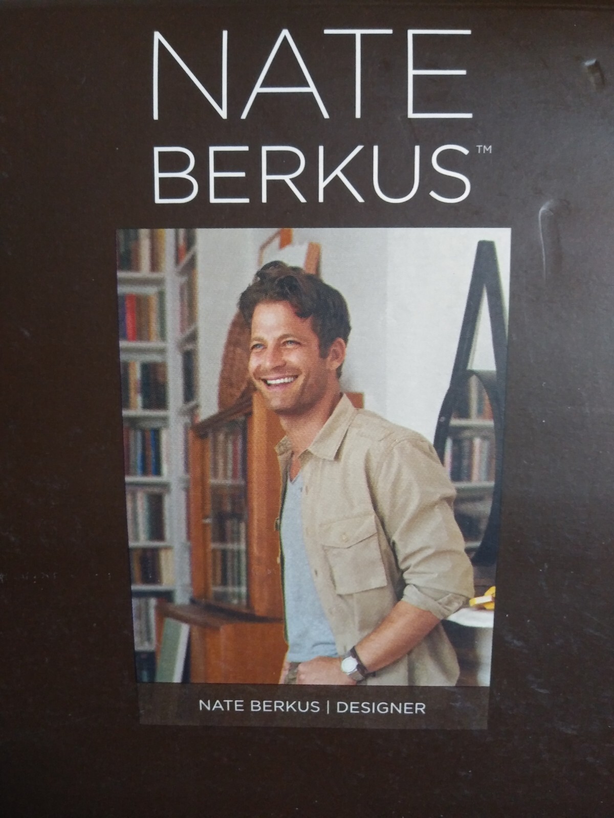 Brand New NATE BERKUS 3pc F/Q Duvet set Ogee Teal Ivory 100% COTTON