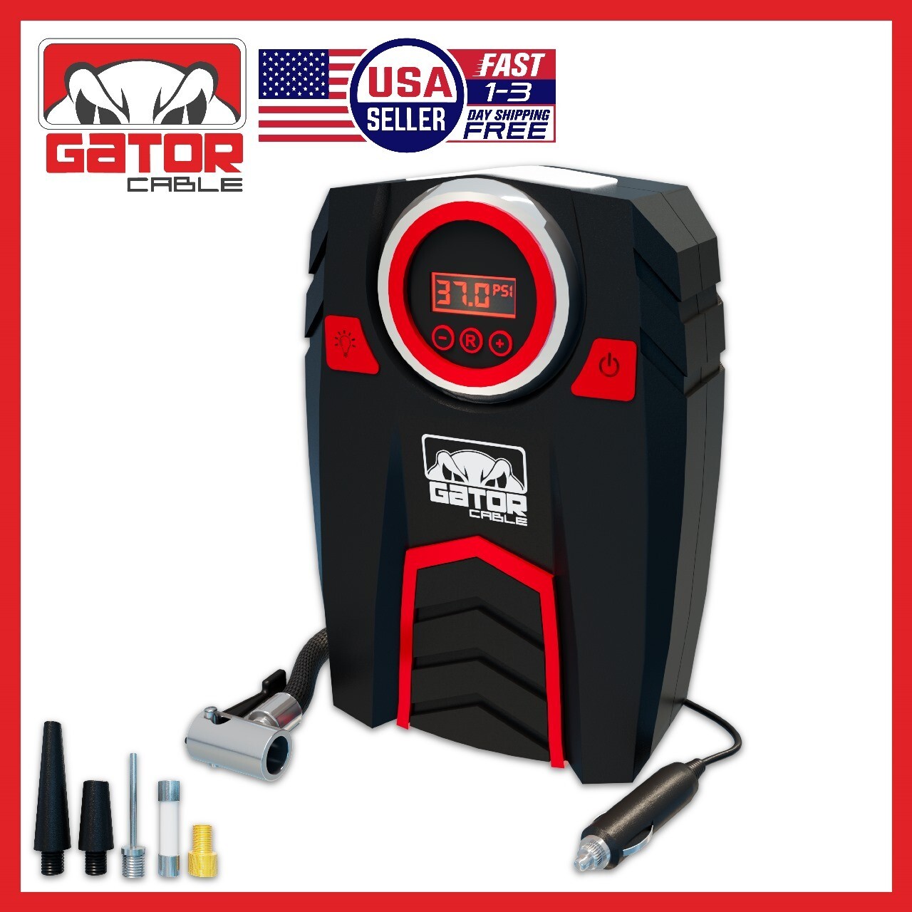 Car Tire Air Pump Inflator Compressor Digital Electric Auto Portable 150PSI 12V