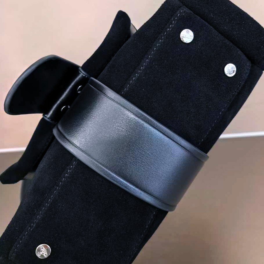 Vivienne Westwood Hazel Treasure Handbag Suede Black outlet F/S JP [DDP]