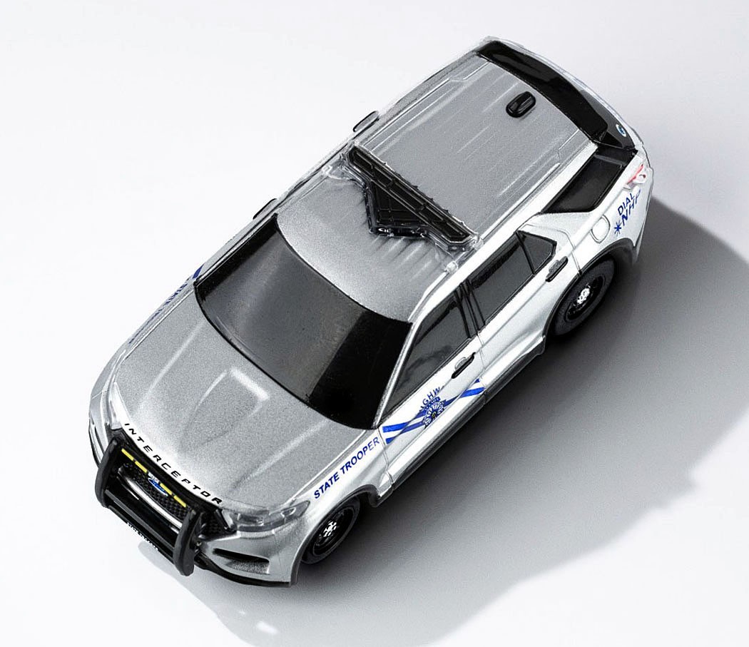 AFX Mega G+ Police Interceptor HO Slot Car #22105 with LED Lights! NEW RELEASE!!
