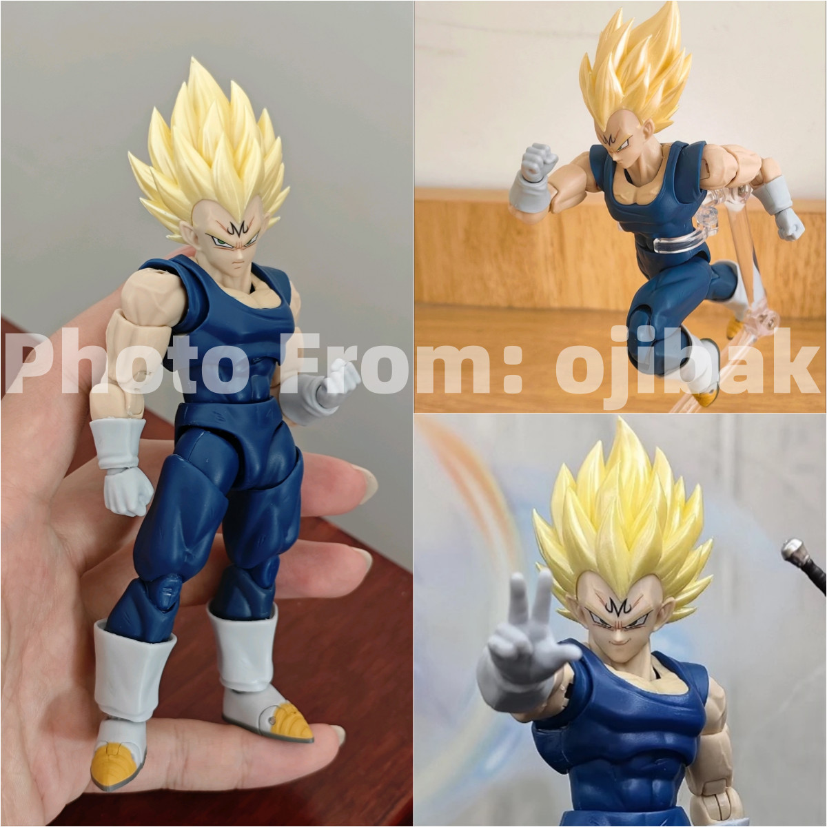 Black Hole & TK Toys Majin Vegeta Blue SOLEMN VALOR (Version A) Action Figure