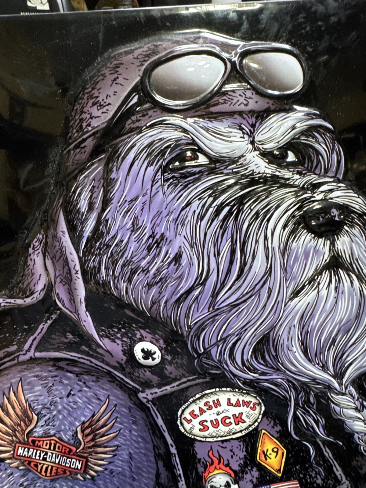 HARLEY DAVIDSON ANDE ROONEY BAD DOG METAL SIGN MANCAVE/GARAGE GREAT GIFT