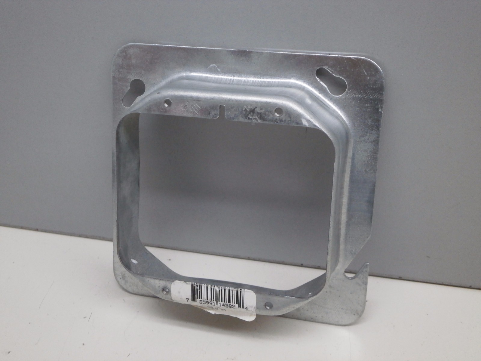 Steel City 72-C-21 Cover Mud Ring 2-Device 4-11/16" Square Box Cover x 1-1/4"