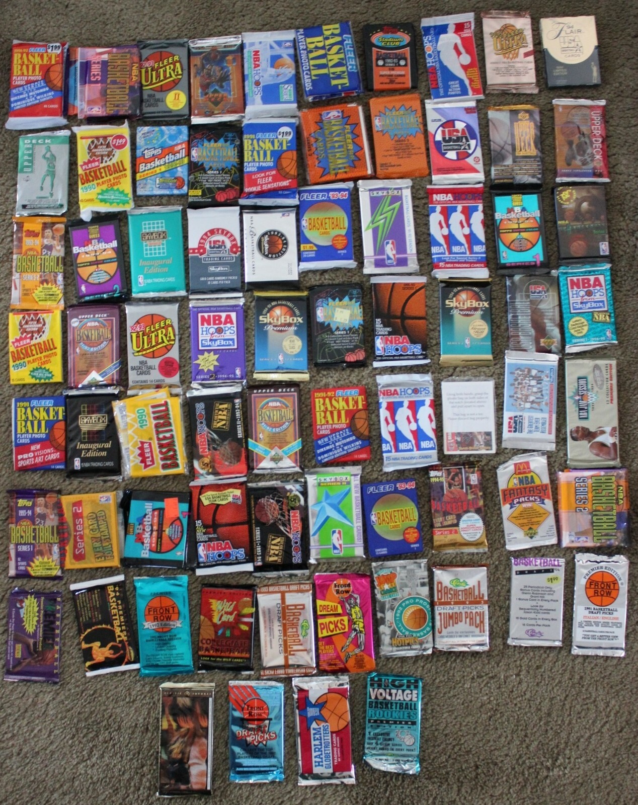 ESTATE SALE - Lot of Old Vintage BASKETBALL Cards in Unopened Packs