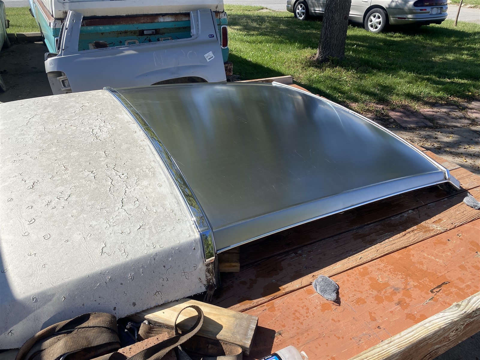 1979 -1985 Cadillac Eldorado Biarritz Stainless Steel Roof Cut Panel OEM Trim