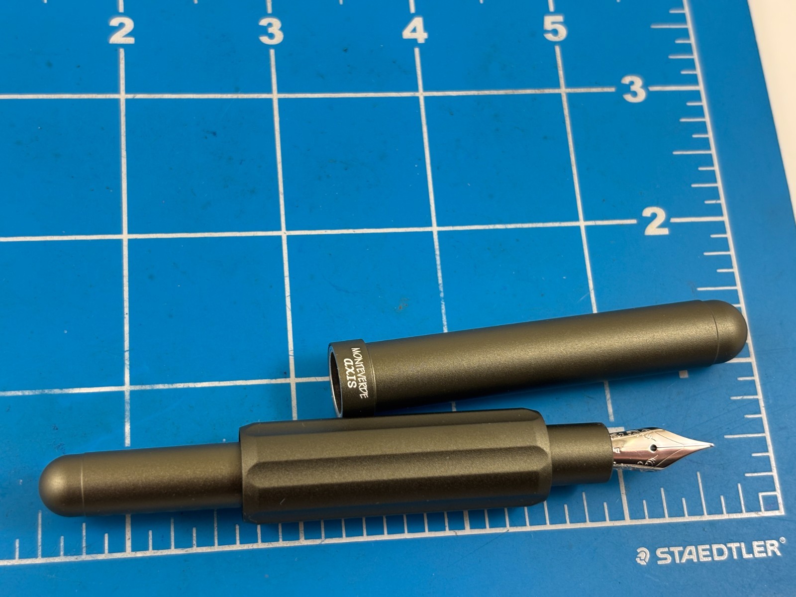 Judd's NEW Monteverde Axis Matte Olive Magnetic Fountain Pen w/Fine Nib