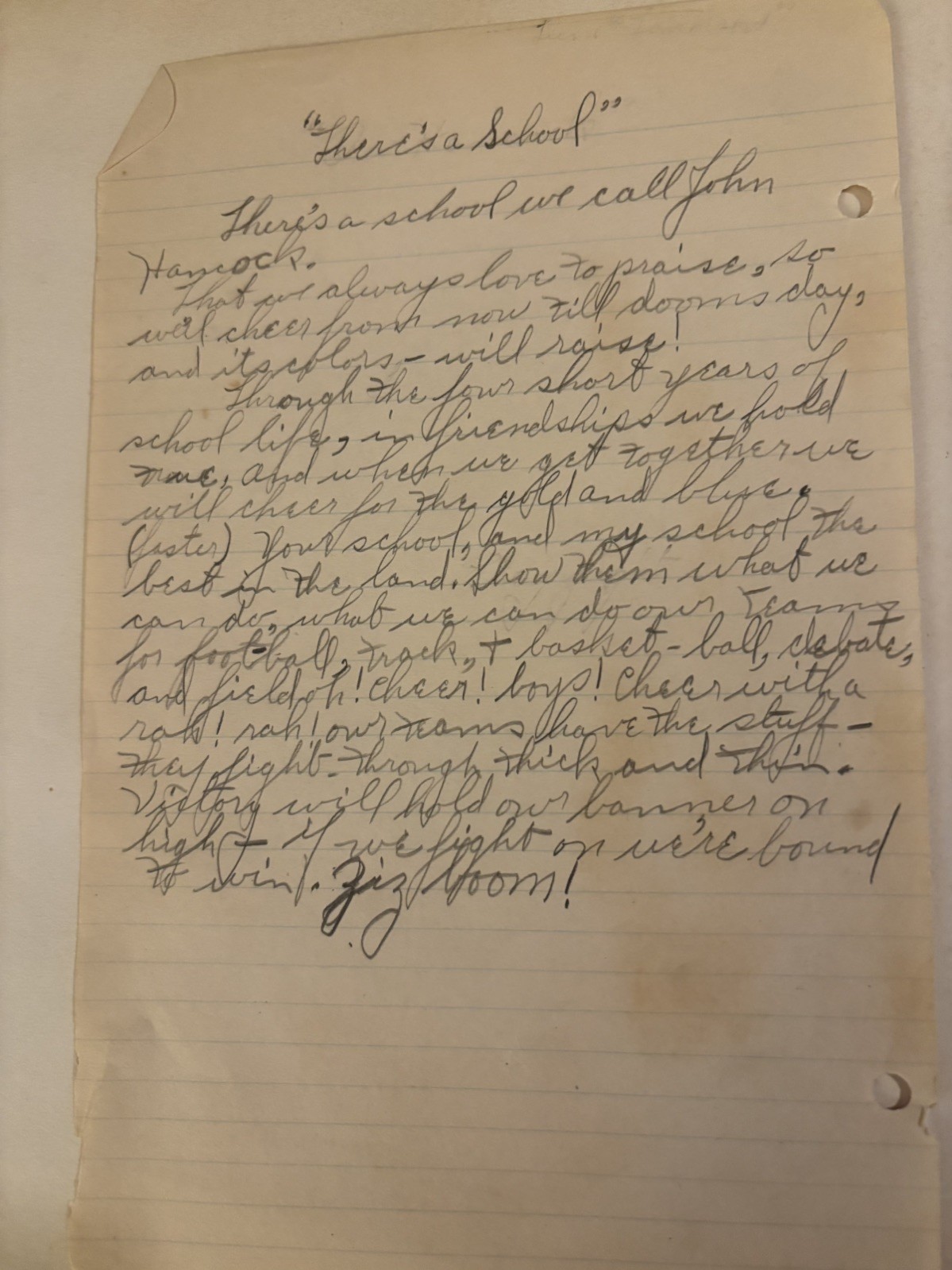 Antique 1923/24 High School Memories Scrapbook Felt Letter Invitations Playbill