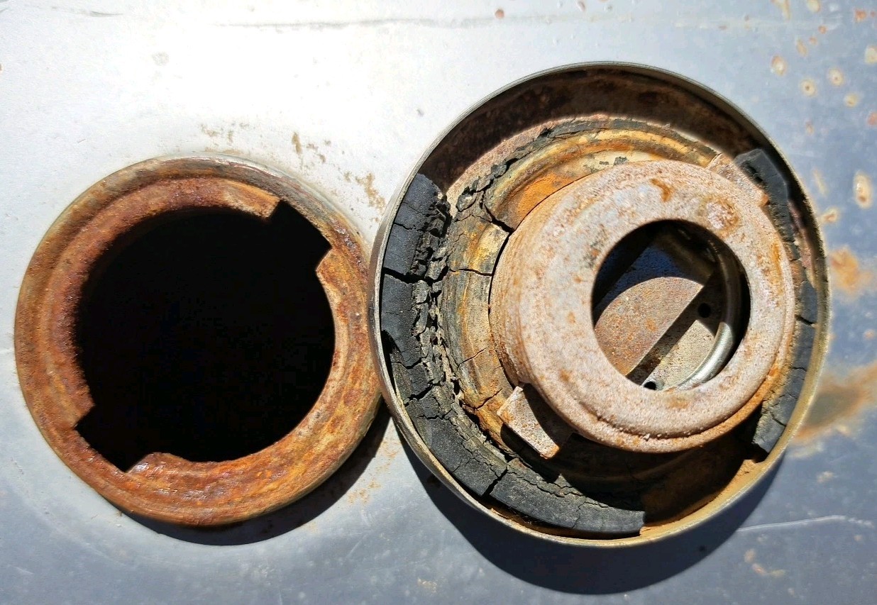 Vintage 1960's Kawasaki Motorcycle Fuel Tank Original Condition See Photos