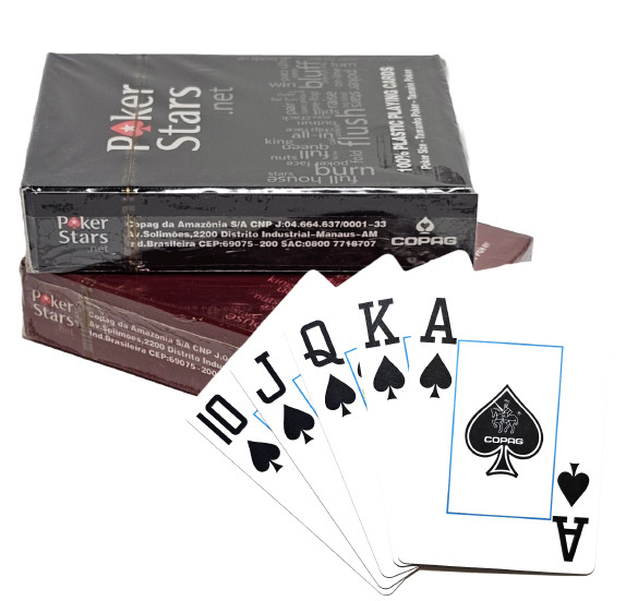 BIG SALE - Poker Stars Copag Playing Cards 100% Plastic Jumbo Index 1 Pair
