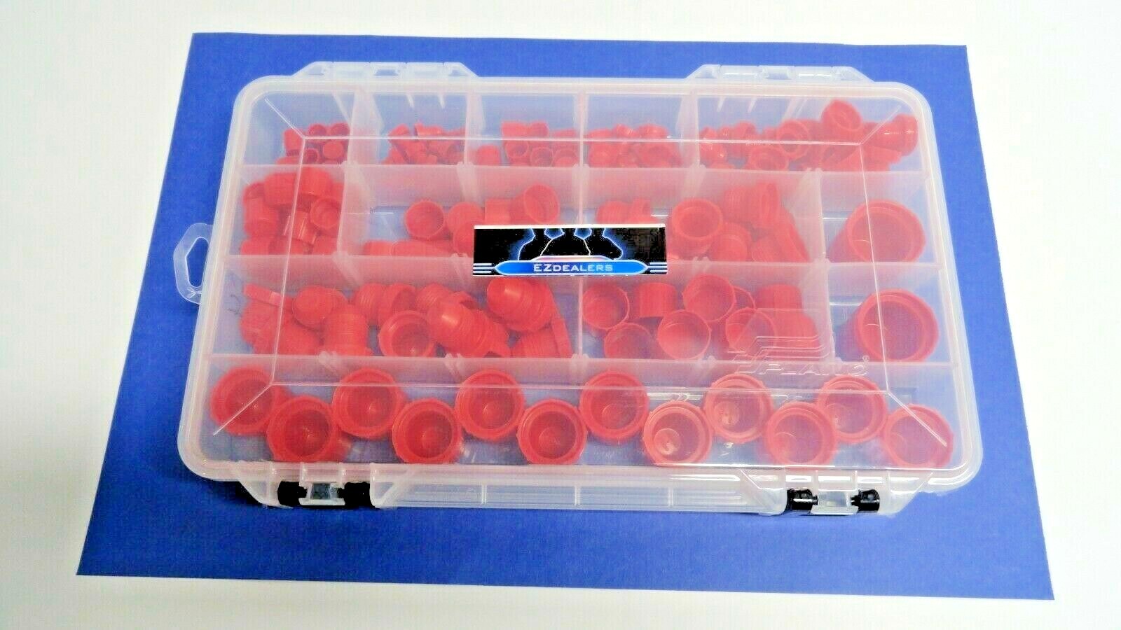 Hydraulic JIC Plastic Cap and Plug Kit Set 164 Pieces 7-Sizes Hydraulic Fittings