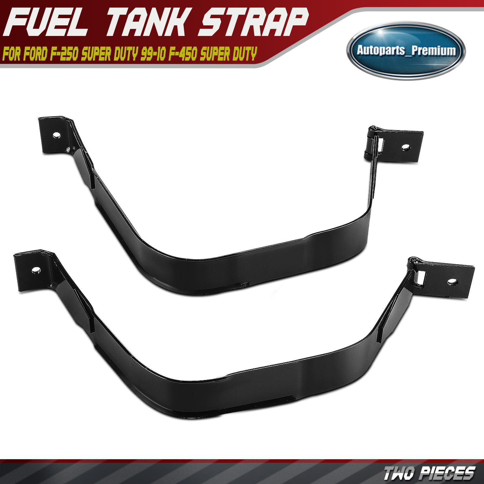 2x Fuel Tank Mounting Straps For Ford F-250 1999-2010 F-350 F-450 Super Duty