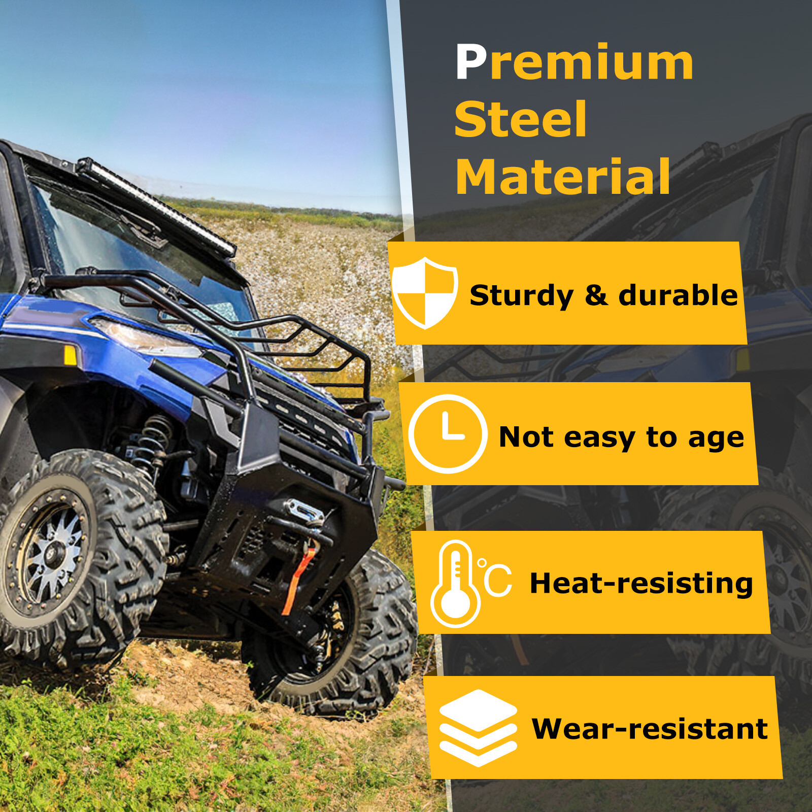 Front Storage Hood Rack For Polaris Ranger XP 1000/ Crew 2018-2024