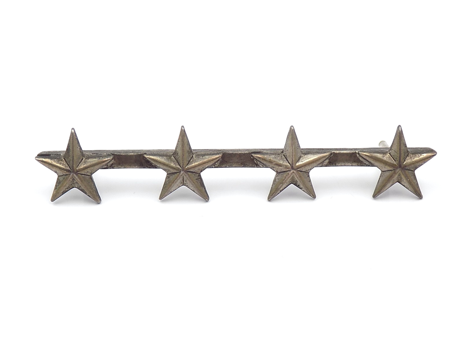 Original WWII US Army General 4 Star Sterling Collar Insignia