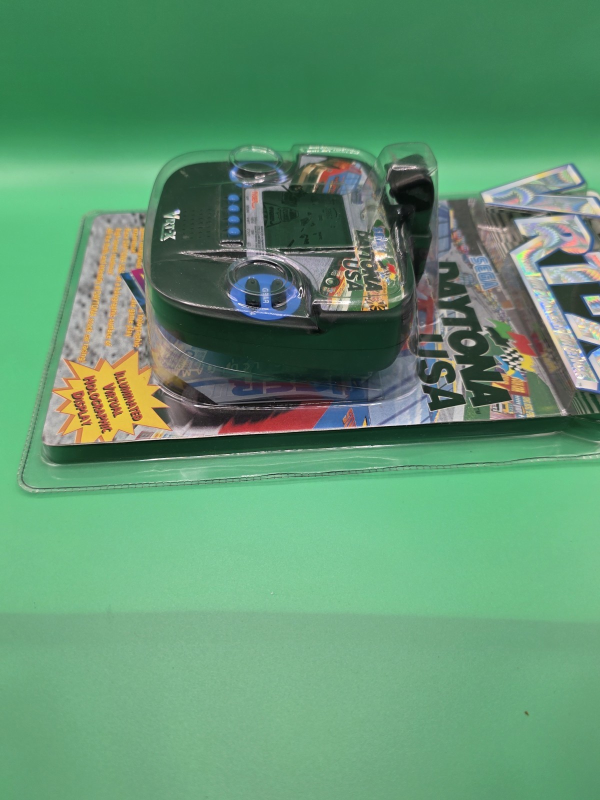 Tiger Electronics Sega Daytona USA Handheld Game VRT-X Hologram 1995