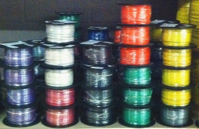500 FT TFFN/TEWN WIRE. 18AWG STRANDED BC  600 VOLT. MADE IN USA.  6 COLORS AVAIL