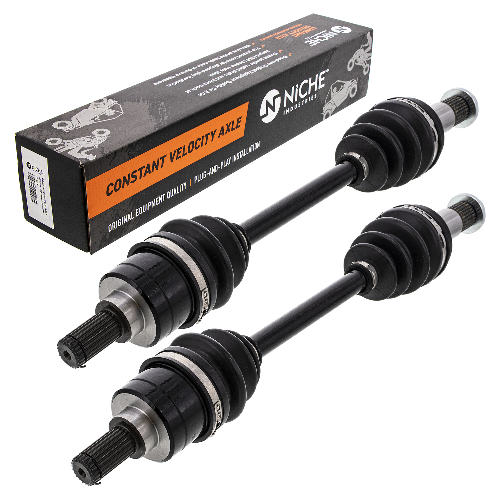 NICHE Rear CV Axle Drive Shaft for Yamaha Grizzly 550 700 28P-2518E 2 Pack