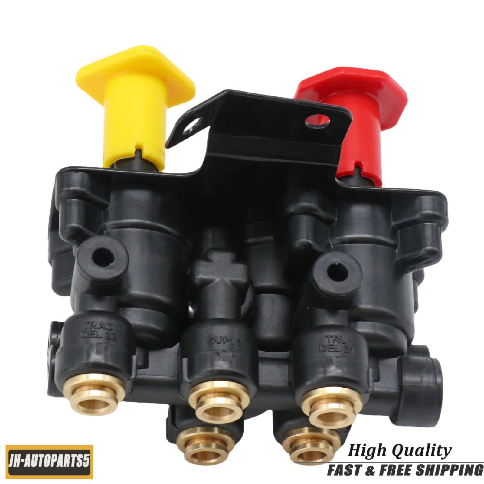 For Volvo VNL Dash Valve Dual Park Brake W/ 5 Ports 24340522 21315044 K035691