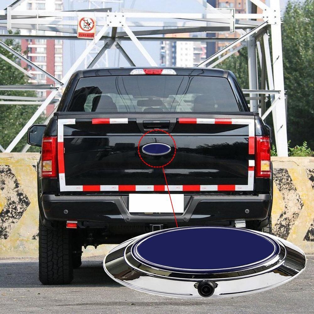 Tailgate Emblem Oval & Back Up Camera Kit for 09-16 Ford F150 F250 F350