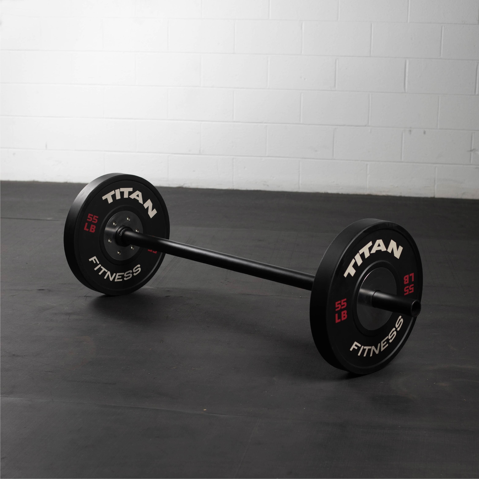 Titan Fitness 5 FT Axle Barbell, Fat Grip Strength Training, Olympic Bar