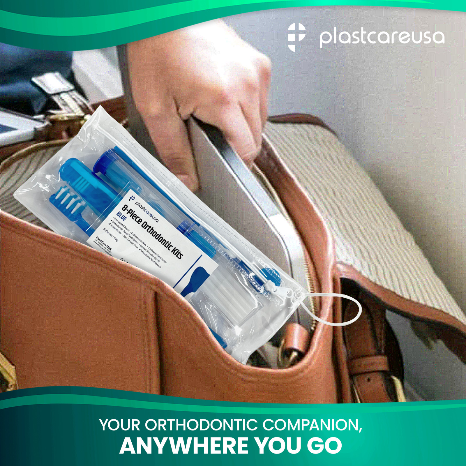 12 Orthodontic Patient Kits 8pc Assorted Braces Care Packs Dental Hygiene Travel