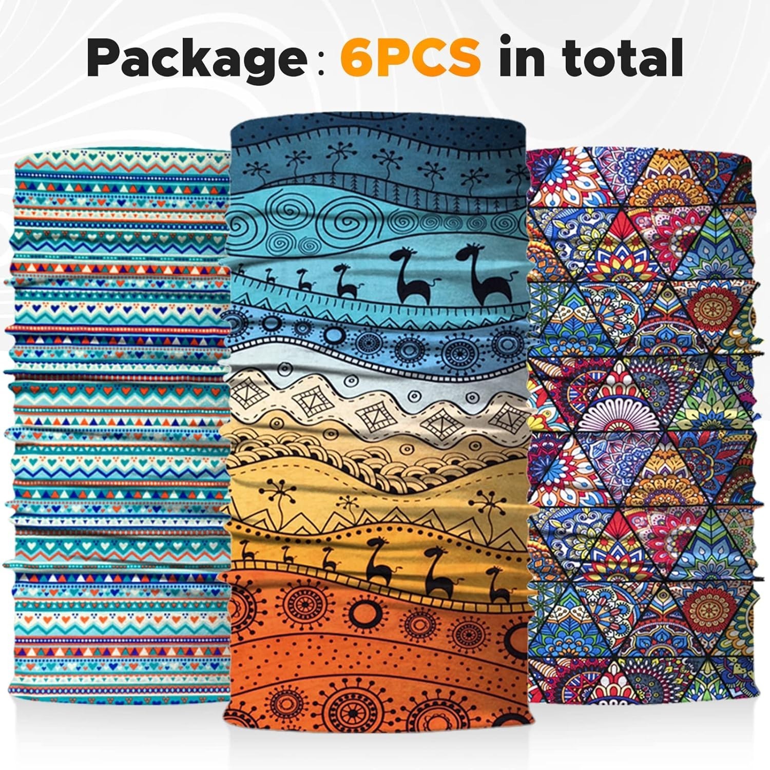 Fashionable Microfiber Neck Gaiter Set – Multi-Way Headwear for All Occasions