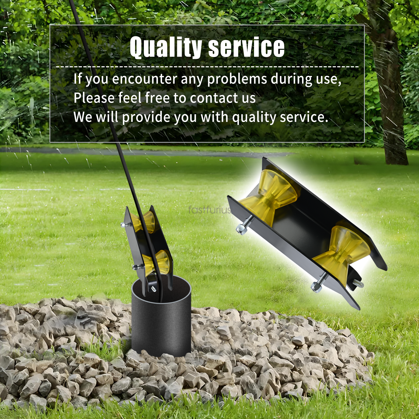 Water Well Pump Pulling Tool Pipe Tool and Cable Rollers to Pull or Place Pipe