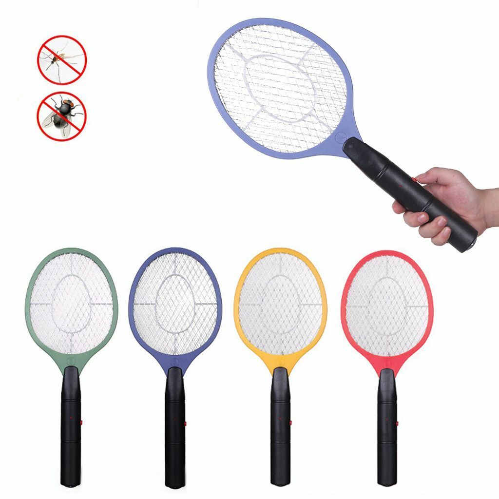 2X Electric High-voltage Electric Fly Swatter Mosquito Racket Bug Zapper Killer