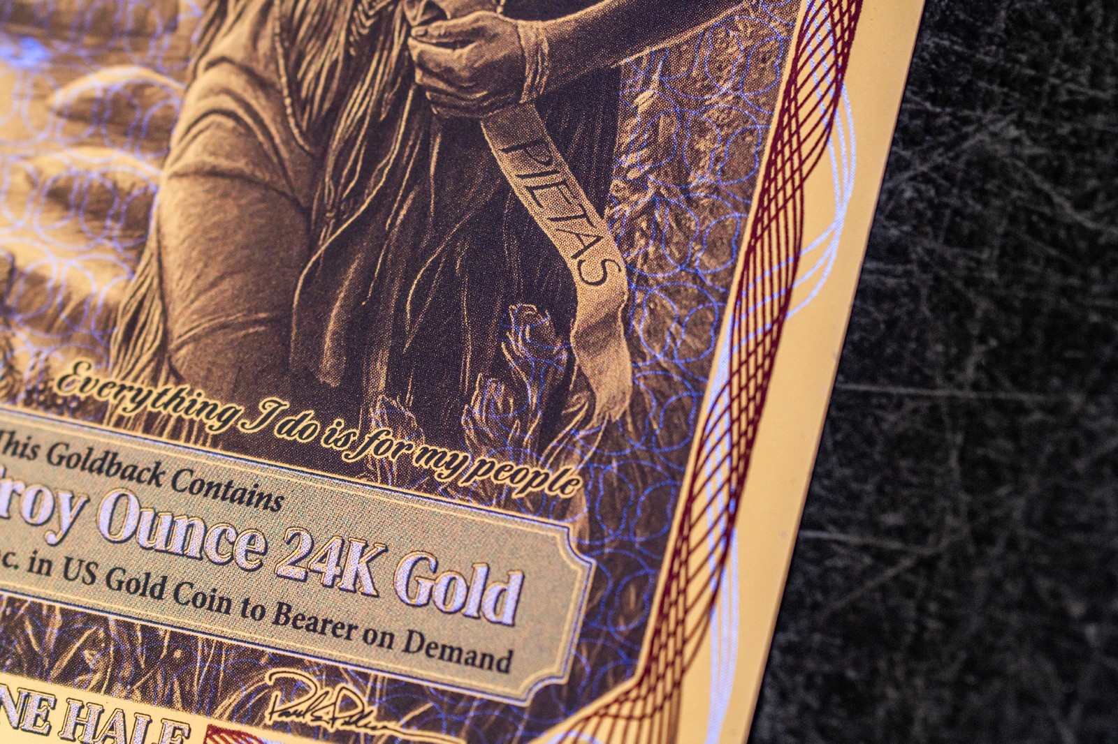 50X - 1/2 IDAHO Goldback Aurum Gold Foil Note 1/2000 oz 24kt .999 Fine PRESALE