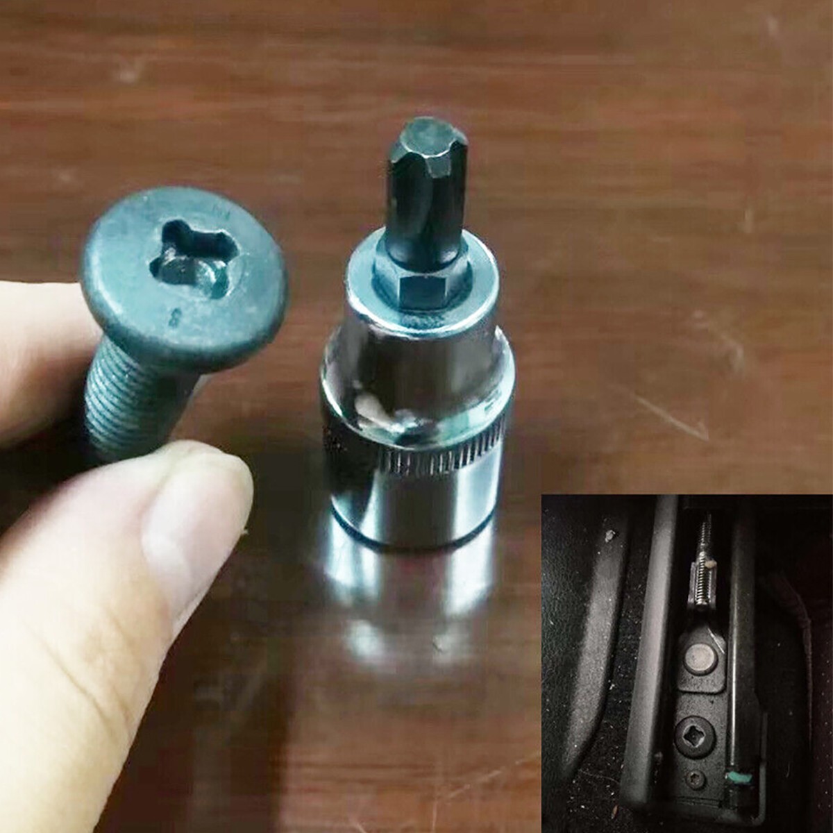  Car Seat Screw Removal Socket Remove Tool 1/2" DR 4 Teeth For Jeep Cherokee