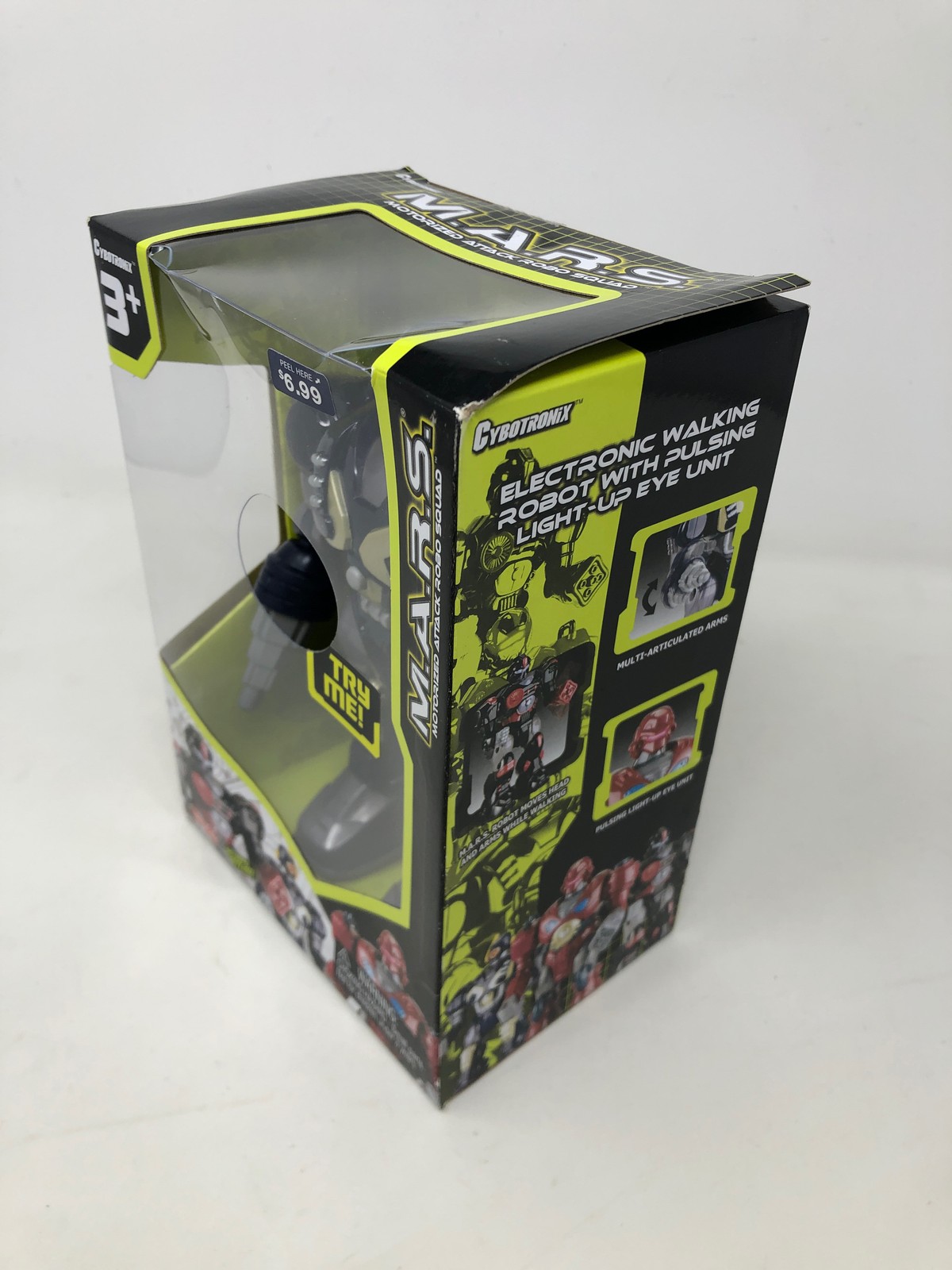 M.A.R.S. Motorized Walking Cyber Bot Attack Robot Dark Blue w/Bronze/gold - Pola