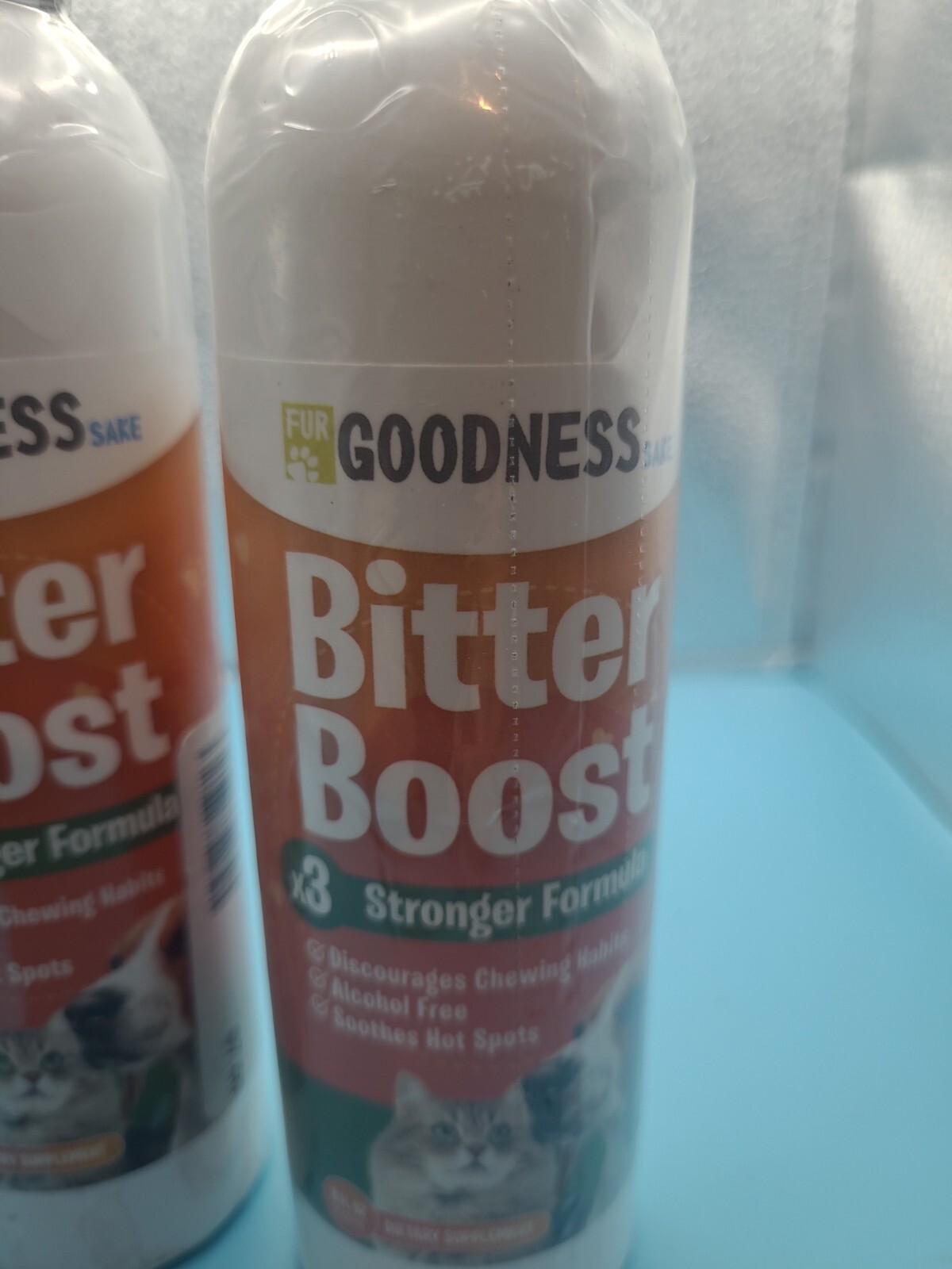 3 X Fur Goodness Sake Bitter Boost Chewing Deterrent for Cats & Dogs 8fl oz