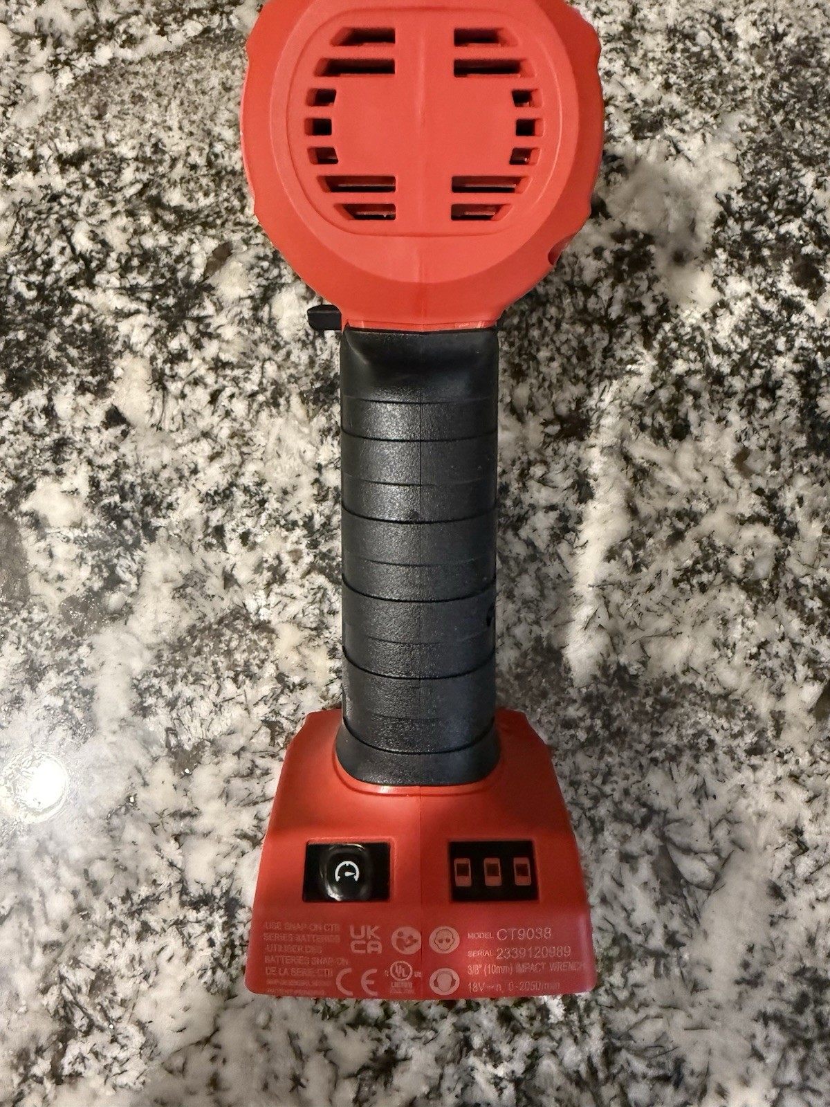 BRAND NEW SNAP-ON CT9038 LITHIUM 18v 3/8" SHORT COMPACT BODY IMPACT WRENCH