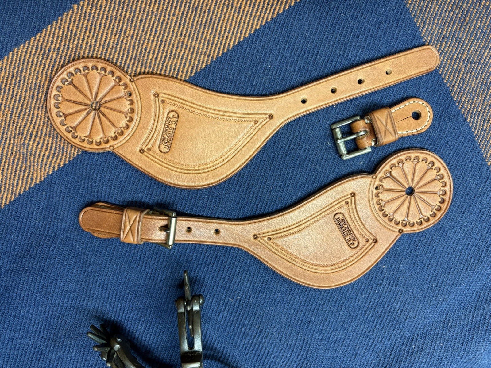 Meanea Style Old West Spur Straps, by Stewart Saddlery of Arizona