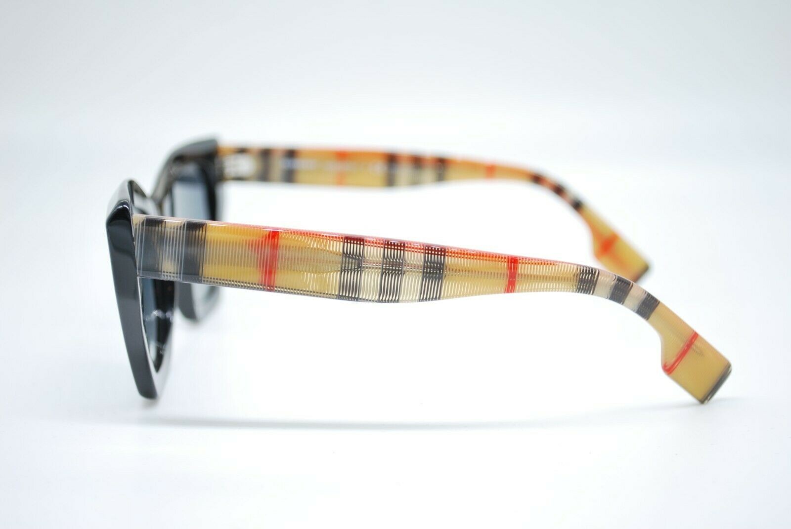 NEW BURBERRY B 4299 3757/T3 BLACK GREY POLARIZED AUTHENTIC SUNGLASSES 52-20