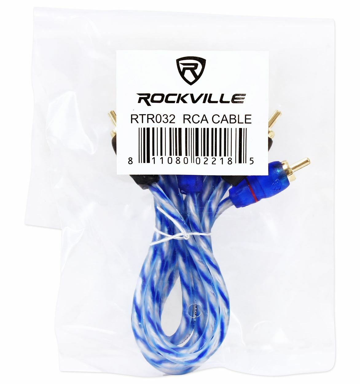 Rockville RTR032 3 Foot 2 Channel Twisted Pair RCA Cable Split Pin, 100% Copper