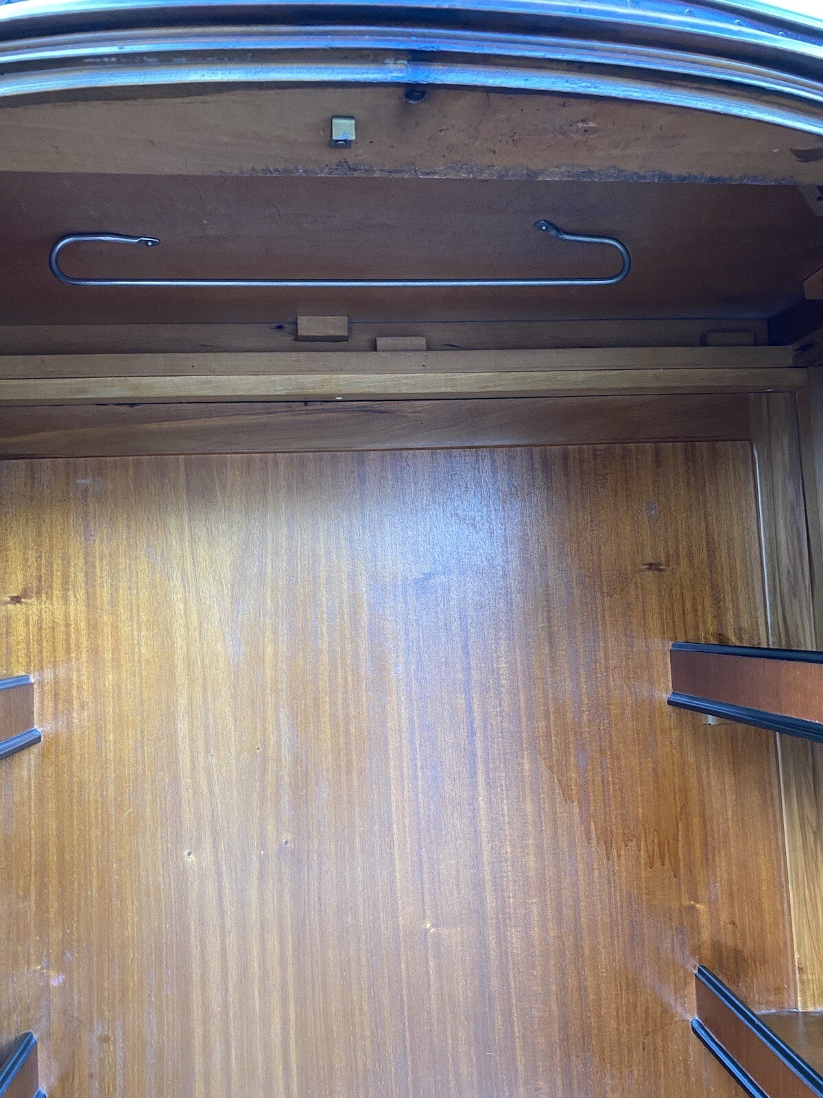 64922 Inlaid Walnut Chifferobe High Chest Dresser