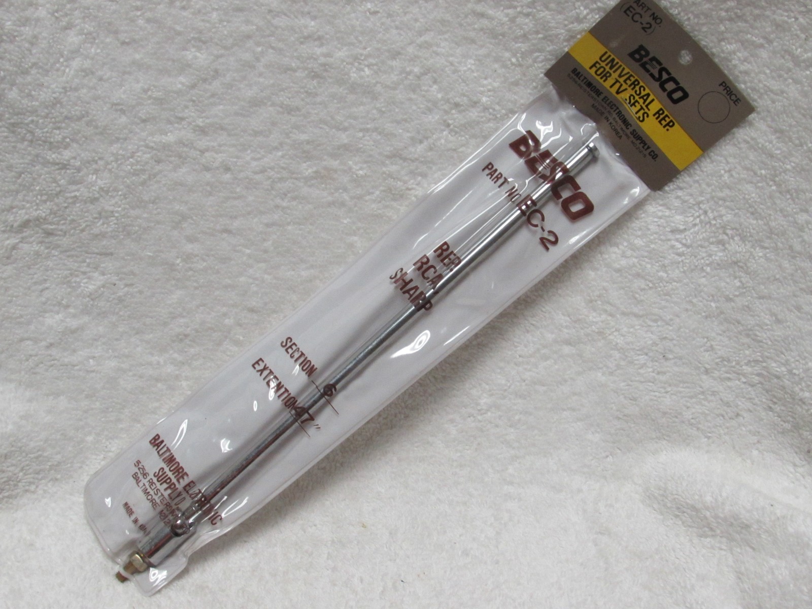 Telescopic Antenna Replacement w/ Male Thread end PIVOT Brand New Ships From USA