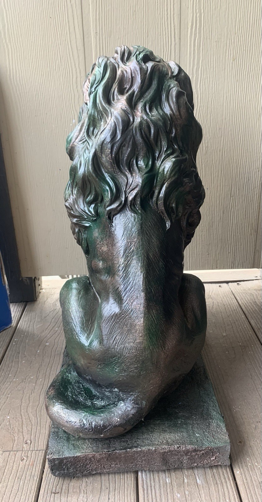 LATEX RUBBER MOLD + Fiberglass casing Large Lion H. 23” YKM-5119A Made In USA