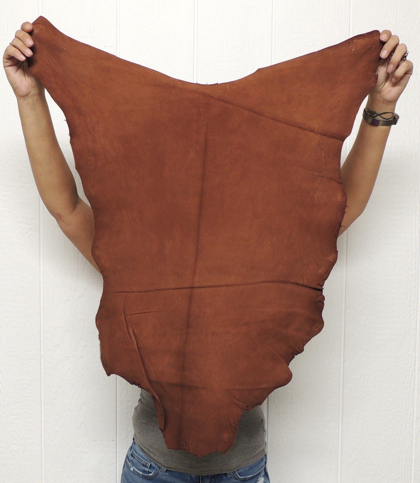 WHISKEY BUCKSKIN Leather Hide for Native Crafts Taxidermy SCA LARP Skin Pelt