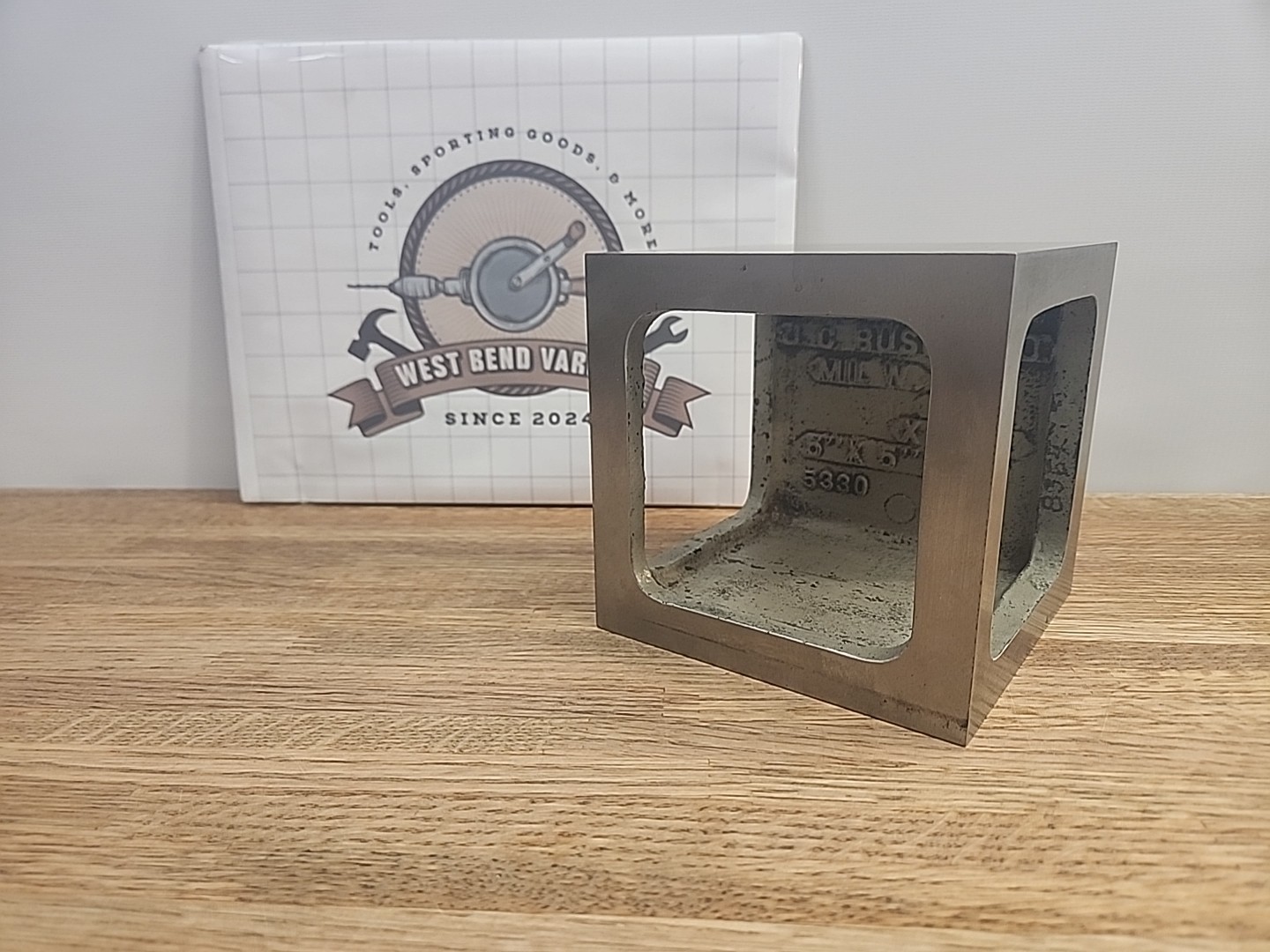 Busch Precision X-832 USA 5" X 5" X 5", Precision Ground Cube Square