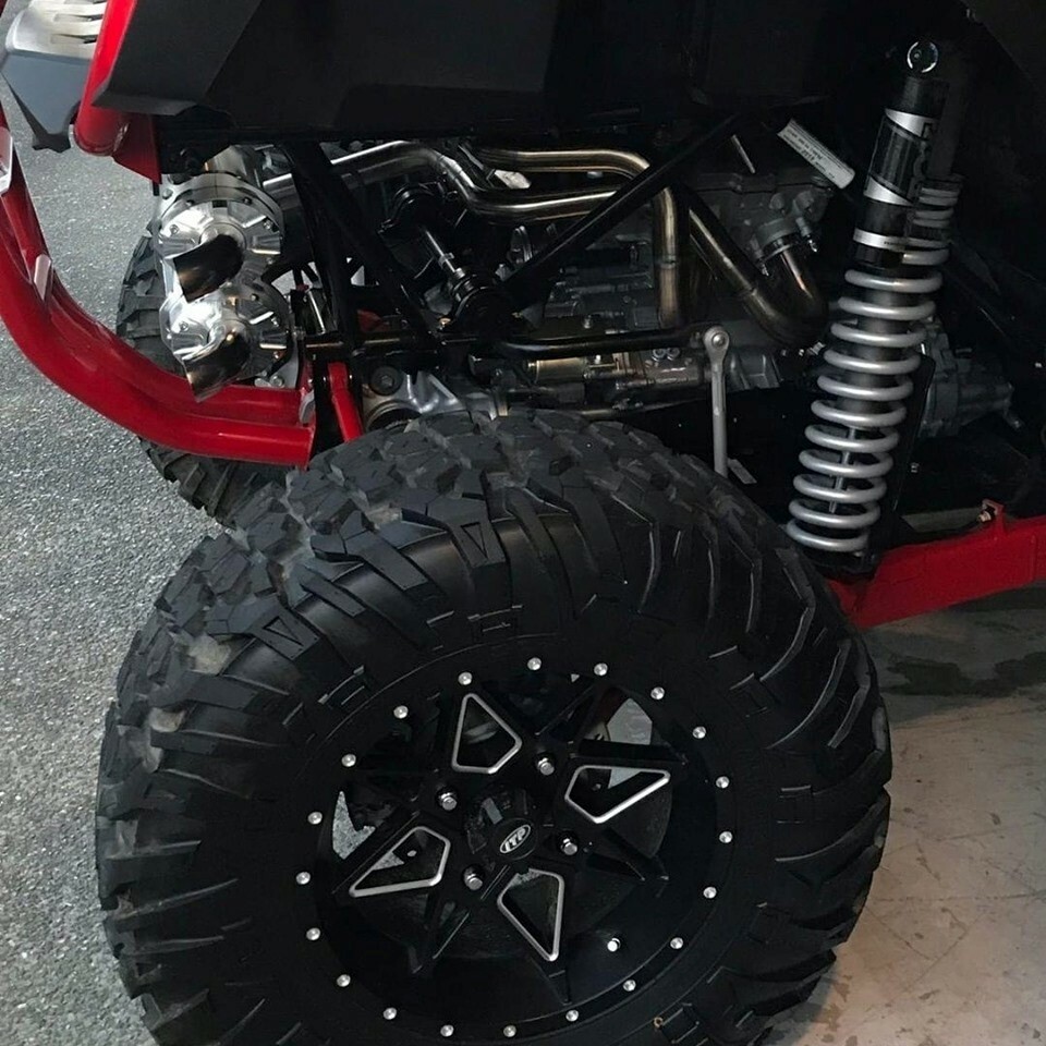 2019-2024 Honda Talon Trinity Racing Stage 5 Slip on Exhaust Brushed TR-4169S