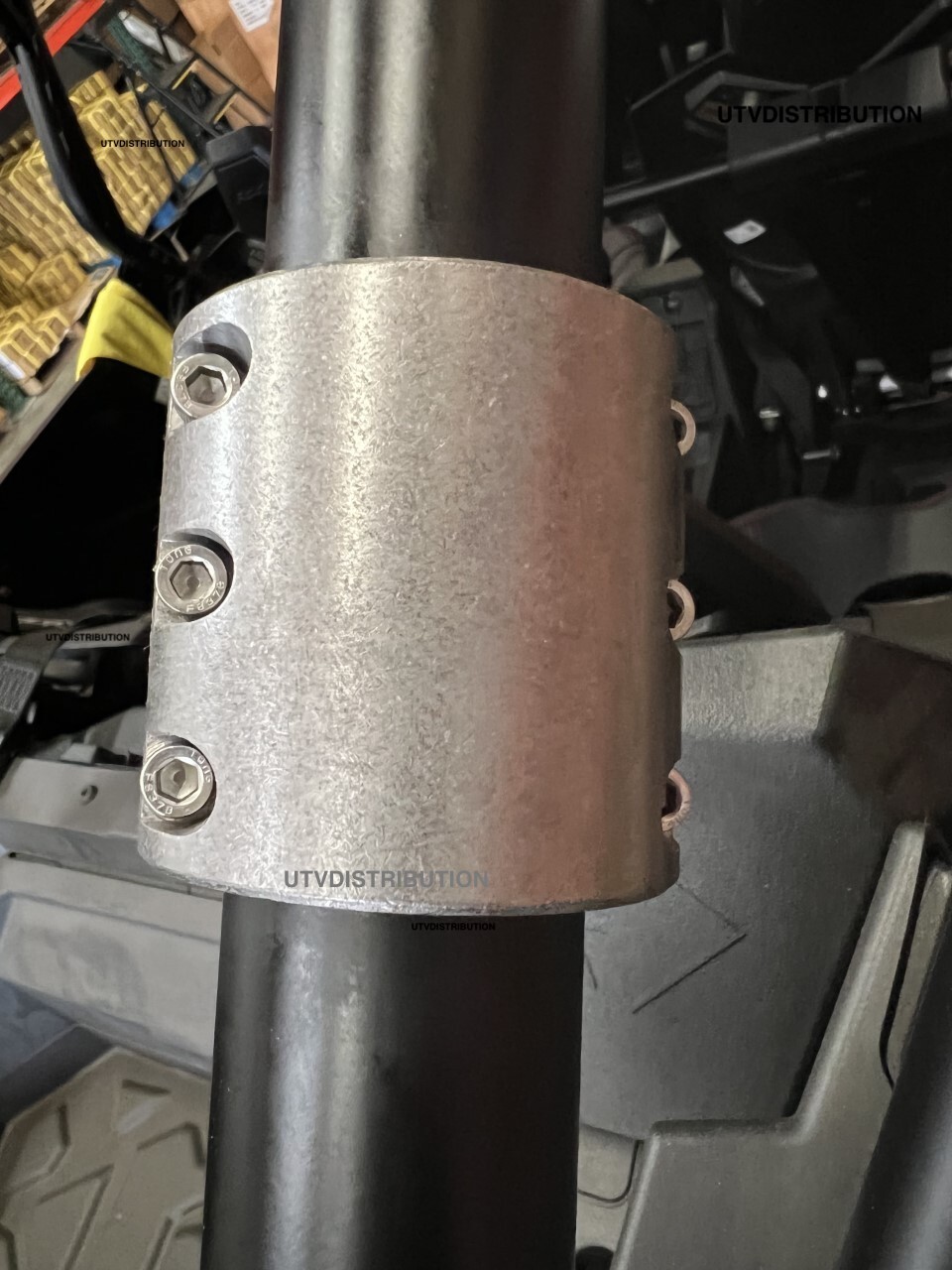 4 Steel tube clamps weldable bolt on 1.75" 1 3/4" roll cage mounts USA Made -L