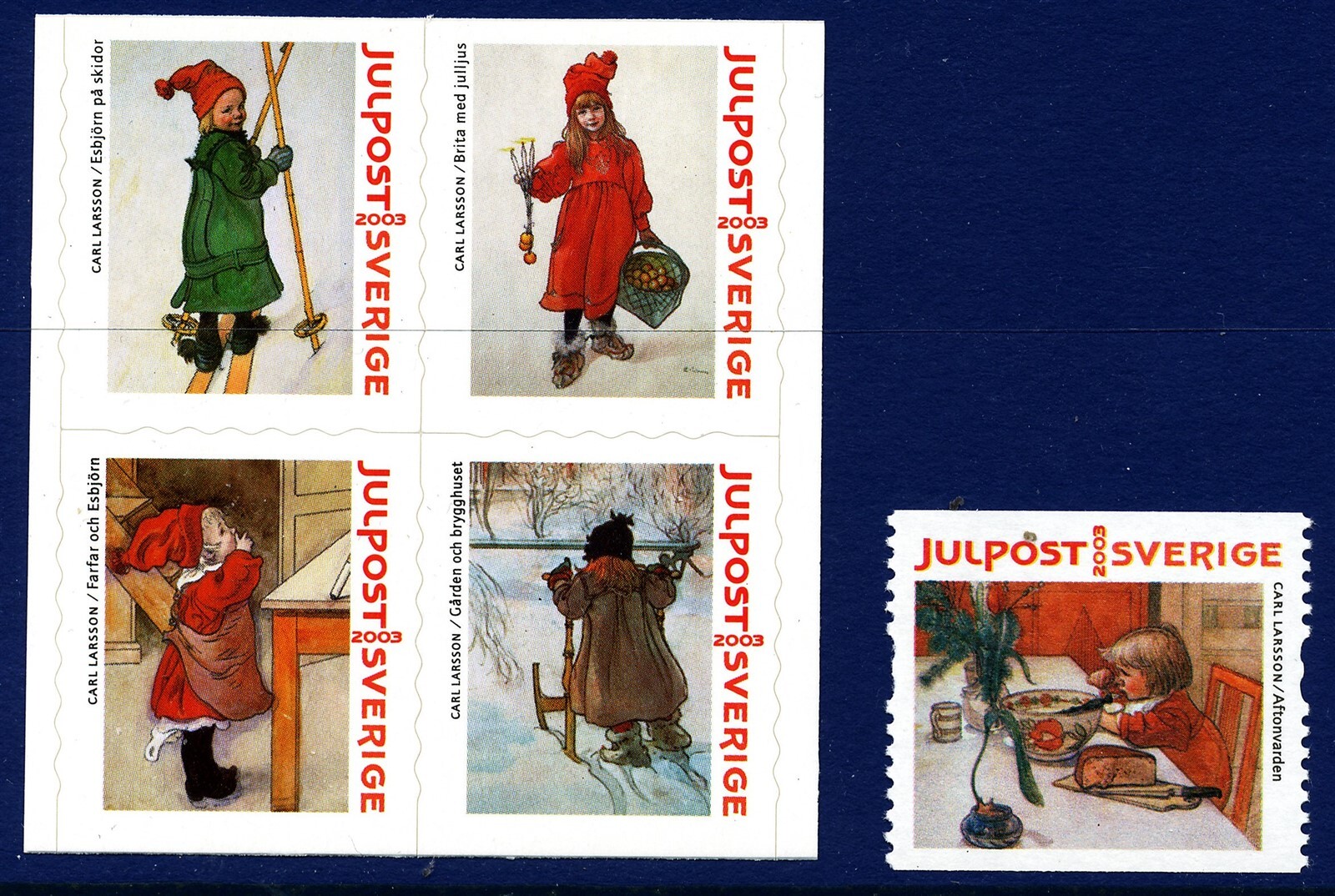 Sweden 2003 Christmas artist Carl Larsson . MNH
