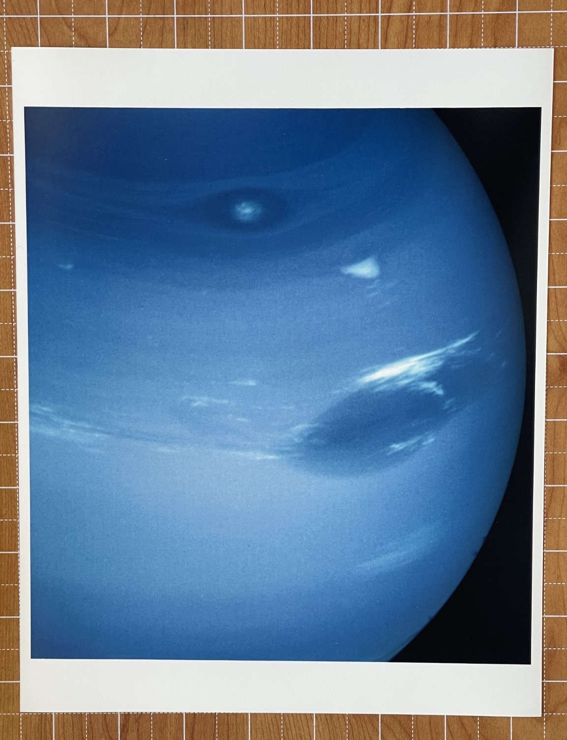 NASA PHOTO SPACE NEPTUNE VOYAGER JPL KODAK PAPER TYPE 1 CHROMOGENIC