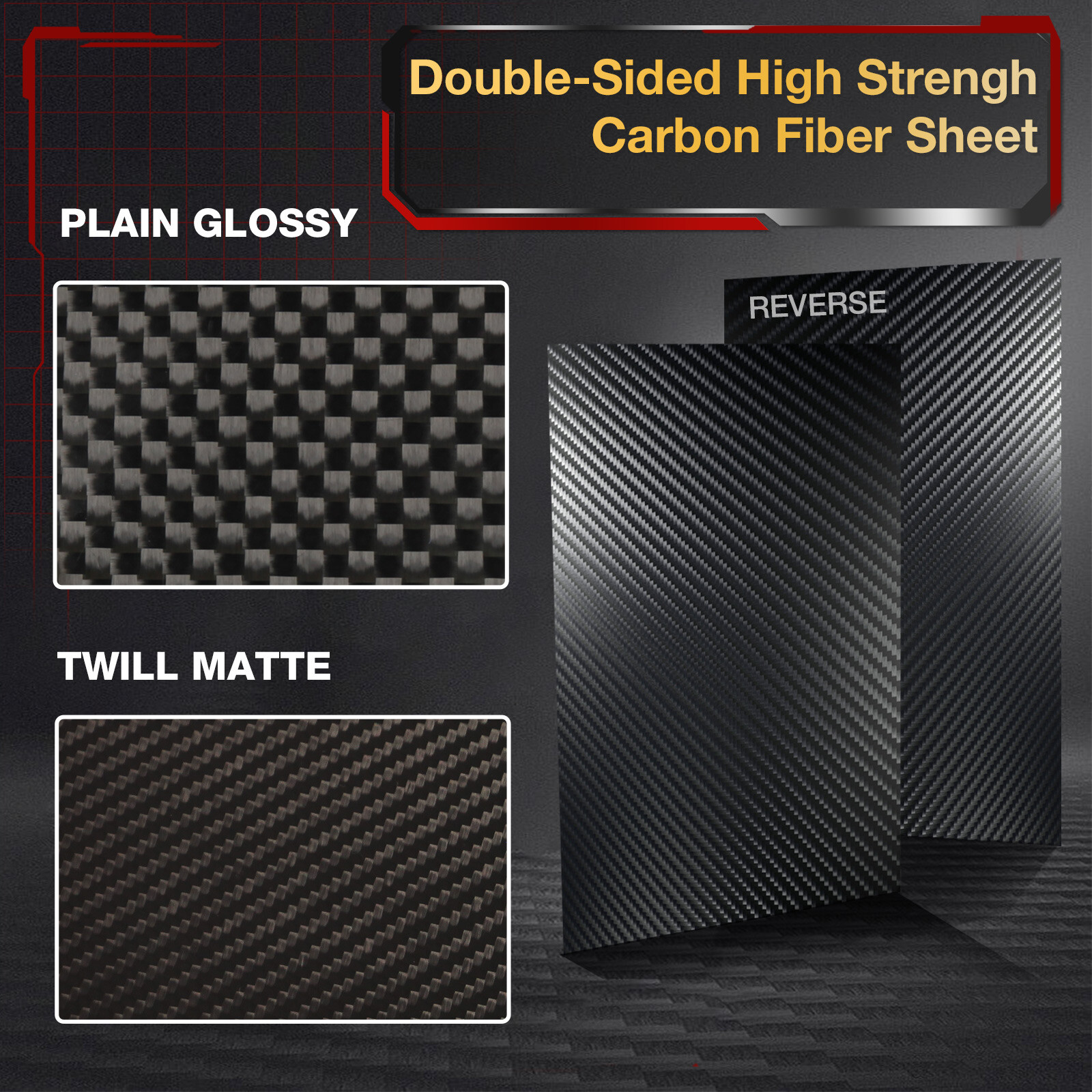 100% Carbon Fiber Board Laminate Carbon Fiber Sheet Plate 0.5-6 MM Thickness