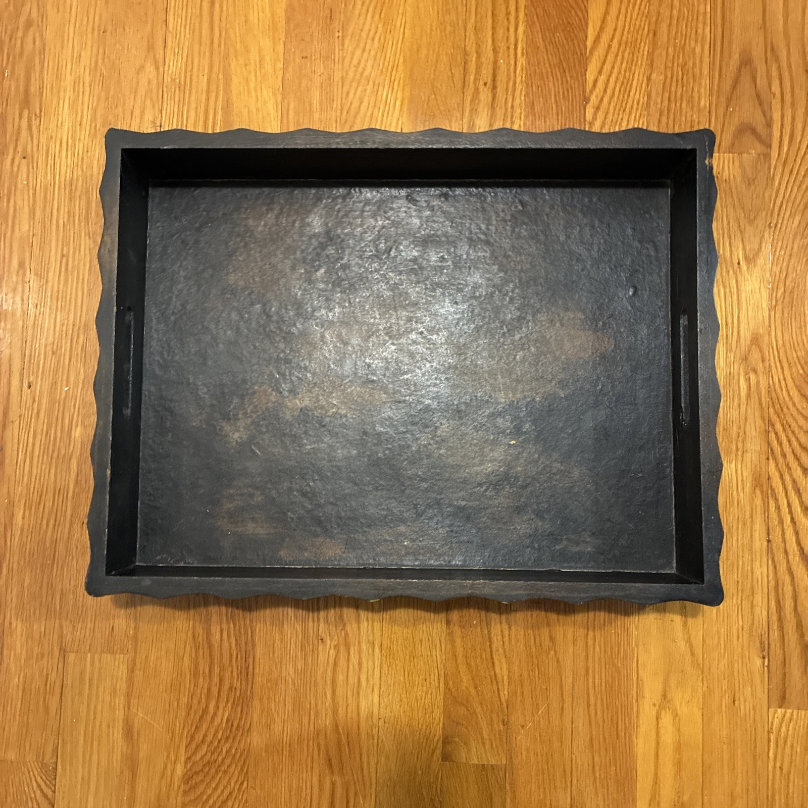 Wood Serving Tray with Handles 20x15  for Serving. Preowned