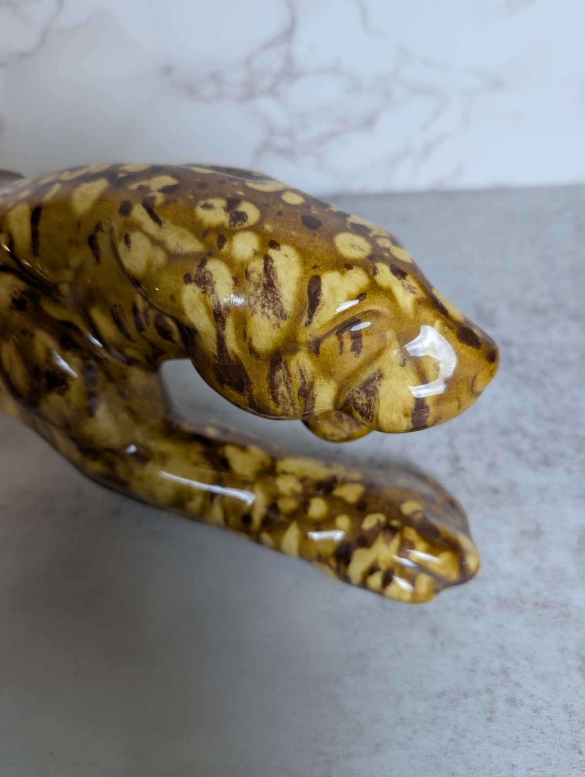 Rare ROYAL HAEGER Art Deco Stalking SPOTTED Leopard 24" BEAUTIFUL