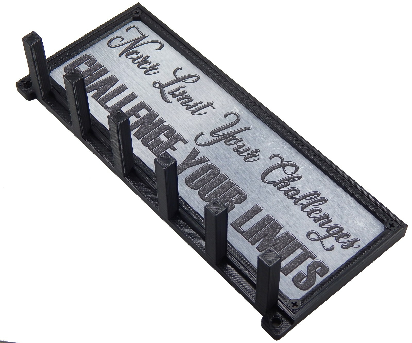 Challenge Your Limits Sports Race Medal Display Rack Holder Hanger Organizer