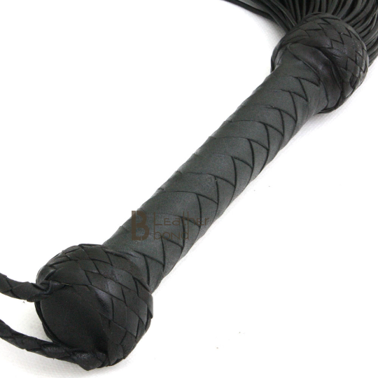 Genuine Cowhide Leather Lace Flogger 100 Falls Heavy and Thuddy whip
